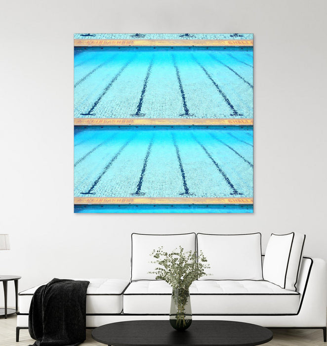 Œuvre d’art murale Giant Art « Whales Of Time » 54 x 54