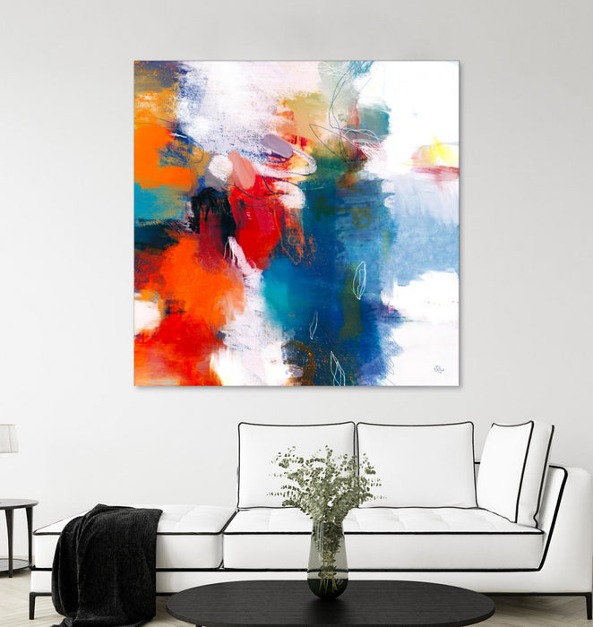 Œuvre d’art murale Giant Art « It's A Party Ii » 72 x 72