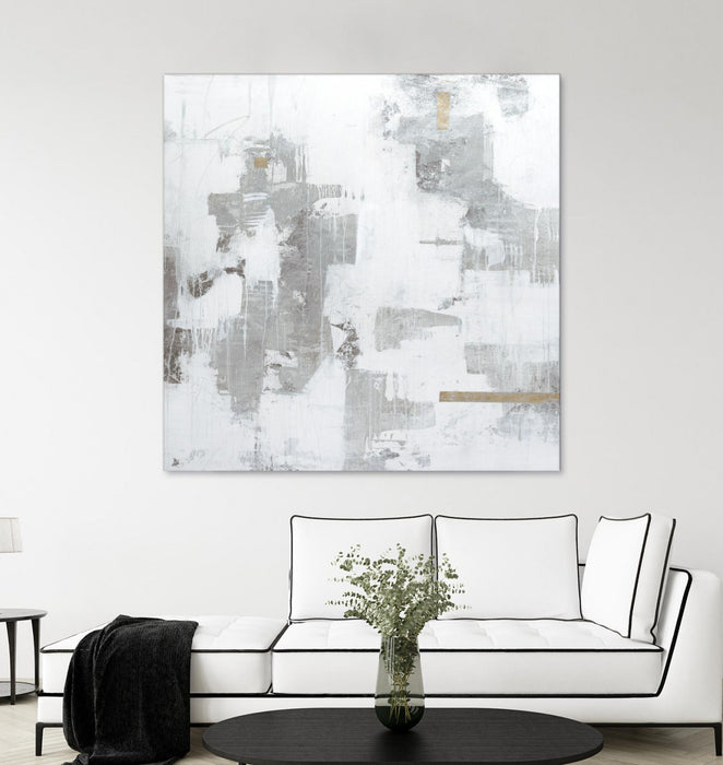 Œuvre d’art murale Giant Art « Haloed In Metallic Ii » 54 x 54