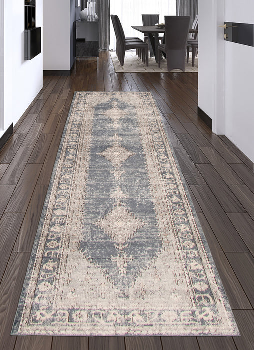 Carpette Octavian Bijar bleu - 2 pi 7 pox 8 pi 2 po