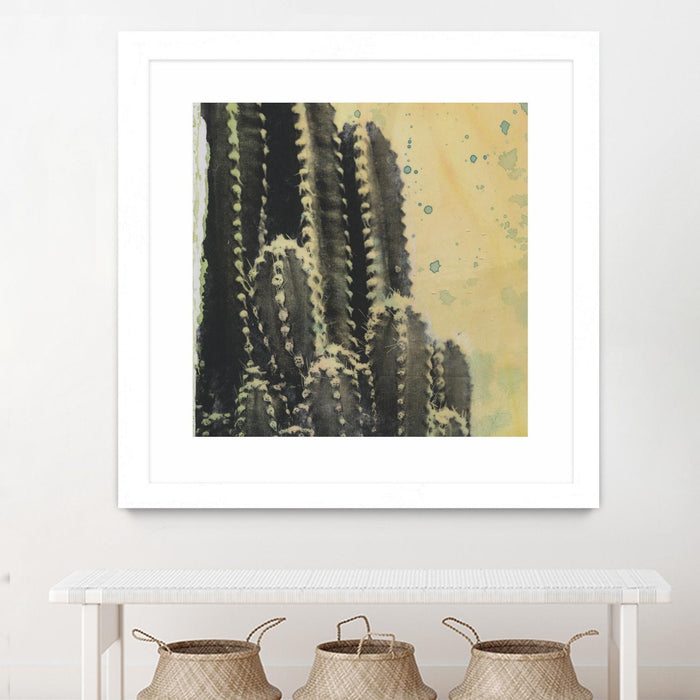 Œuvre d’art murale encadrée blanche et mate « Desert Dreams Iv » 36 x 36