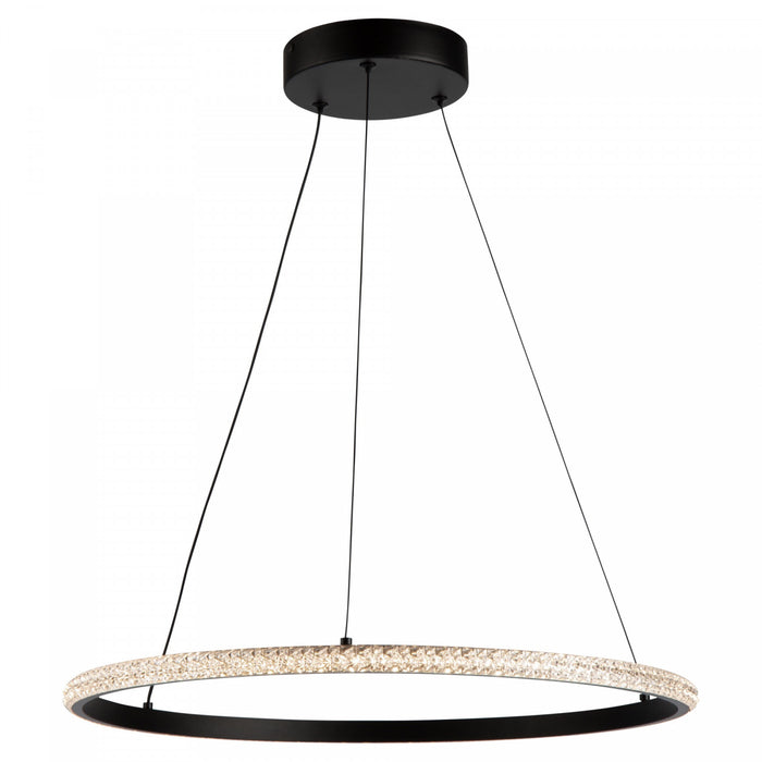 Luminaire suspendu Nova noir à DEL de 29 W