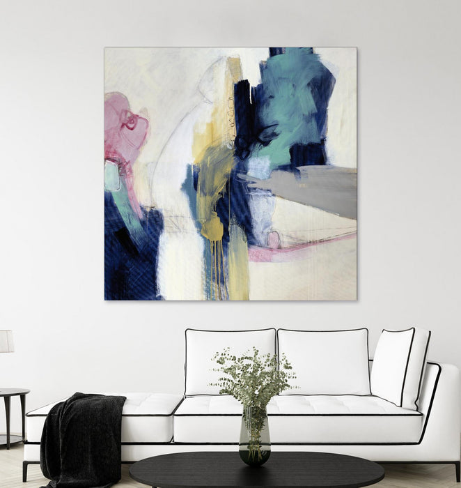 Œuvre d’art murale Giant Art « Acrobatic Swimmer » 54 x 54