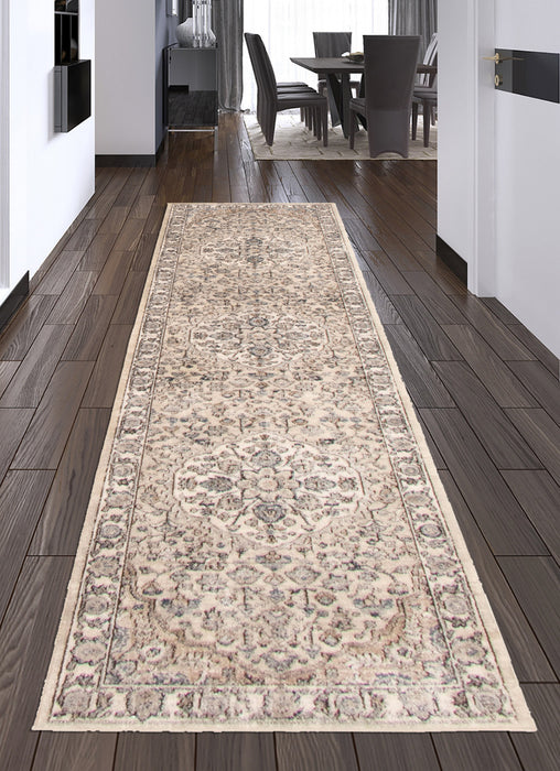 Carpette Octavian Tabriz beige-ivoire - 2 pi 7 pox 8 pi 2 po
