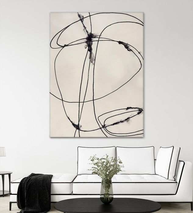 Œuvre d’art murale Giant Art « Tangled Ties » 72 x 54