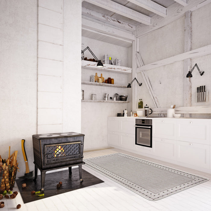 Carpette Clementine grise - 2 pi 2 po x 6 pi 7 po