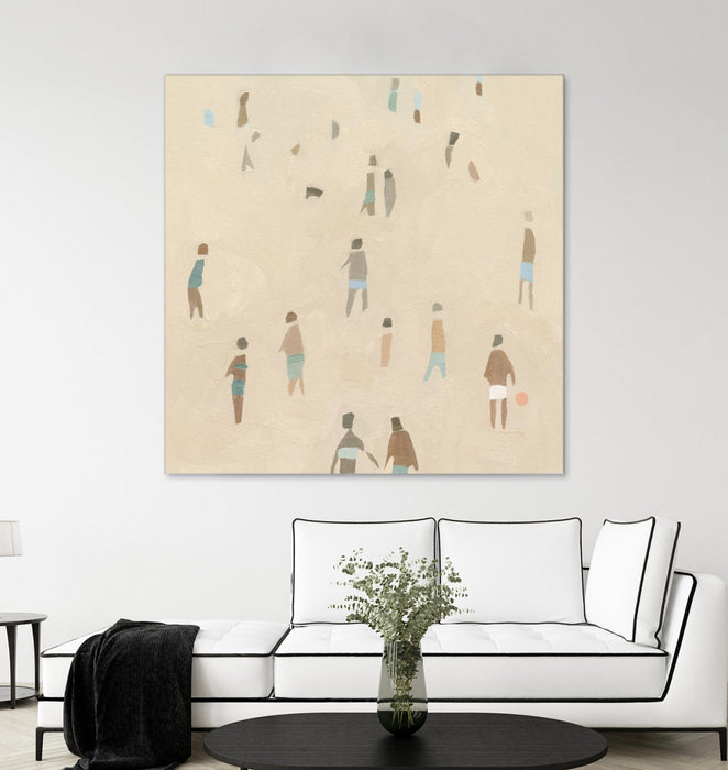 Œuvre d’art murale Giant Art « Beach Goer Iv » 54 x 54