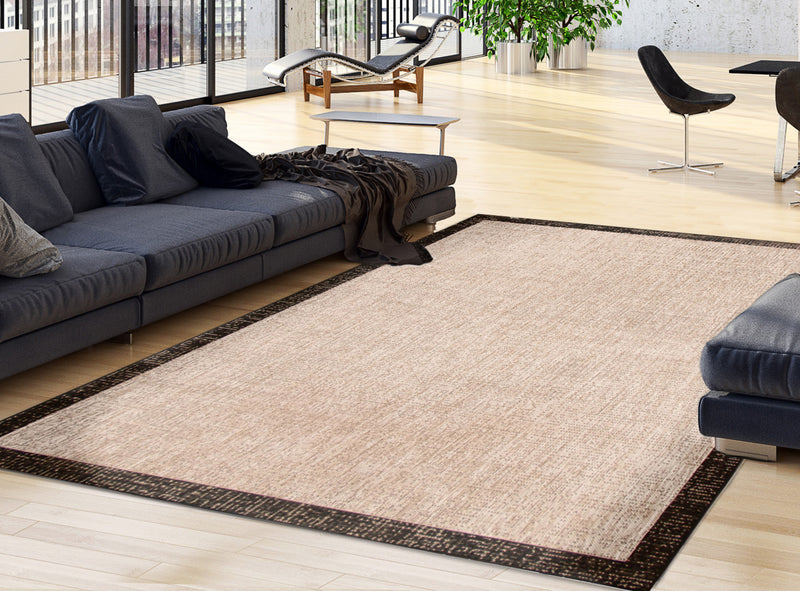 Carpette Sadie Classic agenté noir - 5 pi 3 po x 7 pi 7 po
