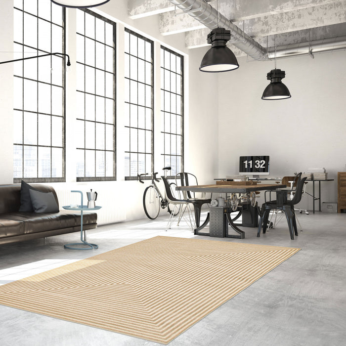 Carpette Kiah ivoire 4 pi 7 po x 6 pi 7 po