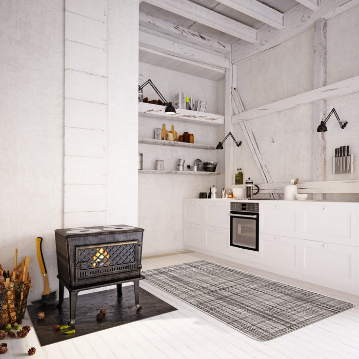 Carpette Panthea grise - 2 pi 2 po x 6 pi 7 po