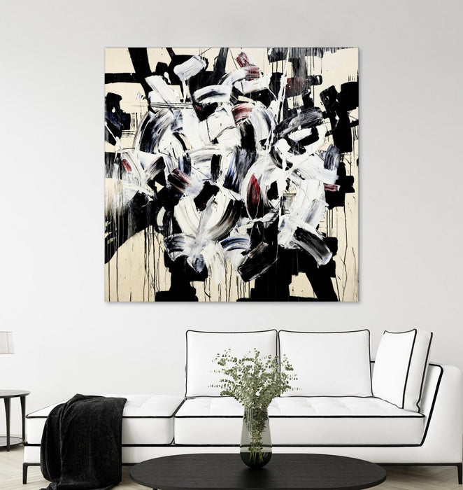 Œuvre d’art murale Giant Art « Racing Thoughts » 54 x 54