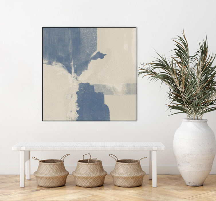 Œuvre d'art murale sur toile encadrée noire « Cool Fury Ii » 20 x 20