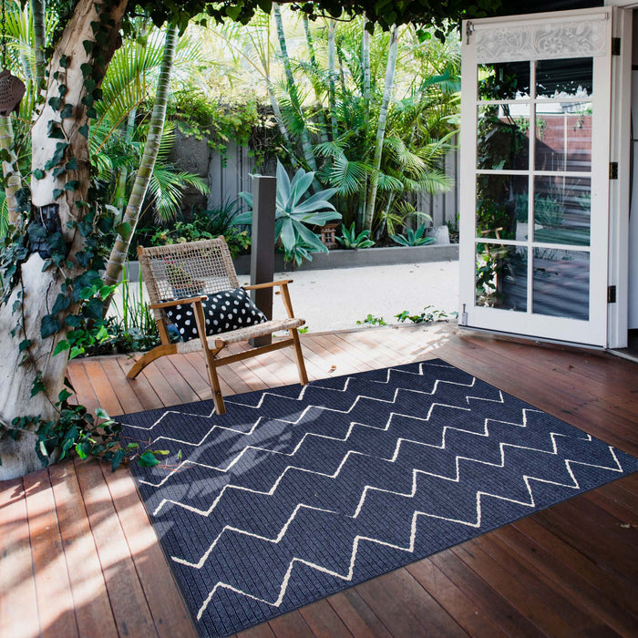 Carpette Kimi bleue 3 pi 11 po x 5 pi 7 po