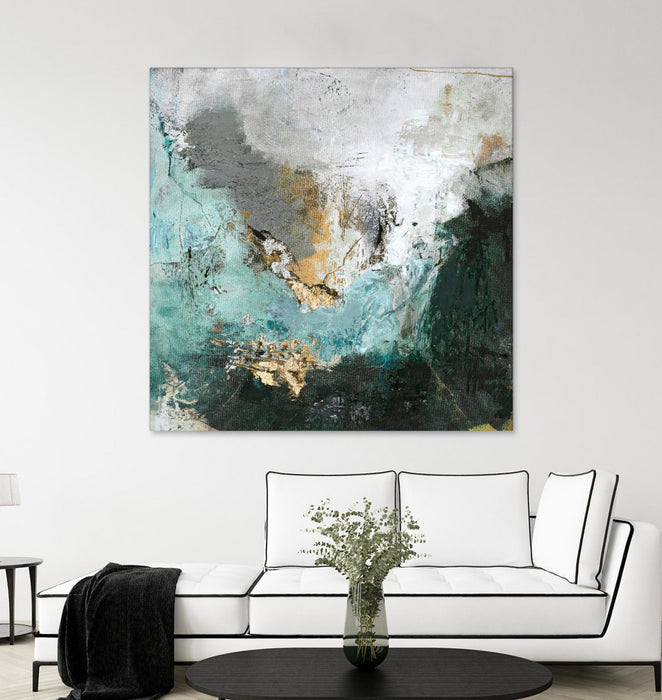 Œuvre d’art murale Giant Art « Arctic Green » 54 x 54