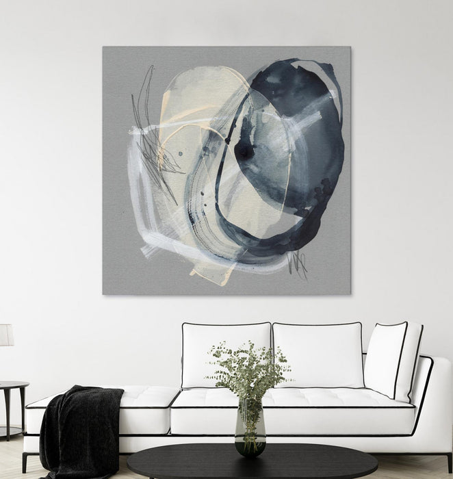 Œuvre d’art murale Giant Art « Tandem Loops Ii » 54 x 54