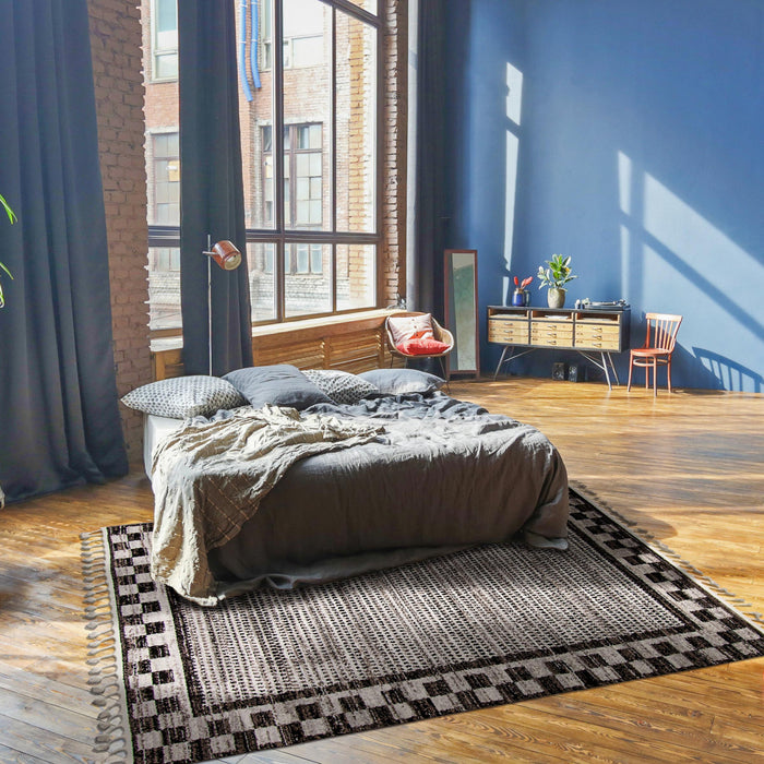  Carpette Vera Quattro ivoiregrise - 5 pi 2 po x 7 pi 5 po