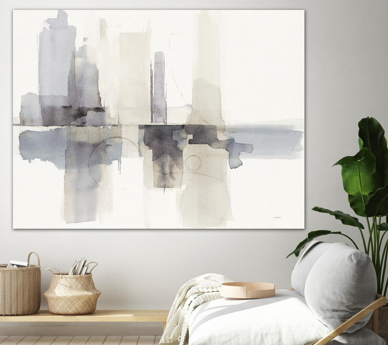 Œuvre d’art murale Giant Art « Improvisation Ii Gray » 72 x 54