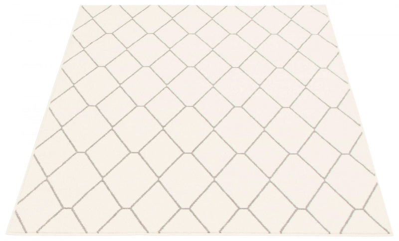 Carpette August blanchegrise 6 pi 7 po x 9 pi 6 po