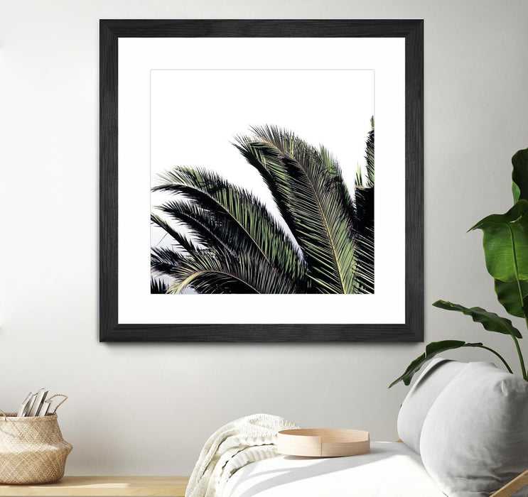 Œuvre d’art murale encadrée noire et mate « Cape Storm » 30 x 30
