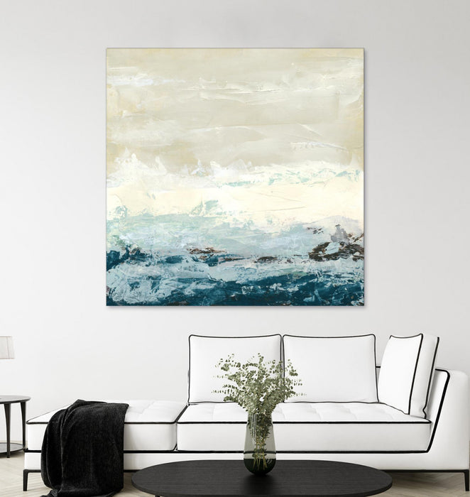Œuvre d’art murale Giant Art « Coastal Currents I » 54 x 54