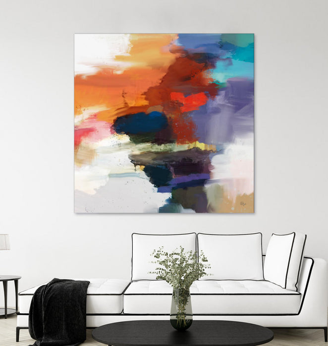 Œuvre d’art murale Giant Art « Interplay » 54 x 54