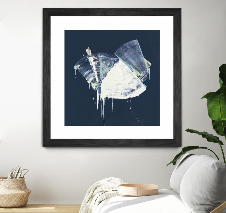 Œuvre d’art murale encadrée noire et mate « Bells In Motion » 30 x 30