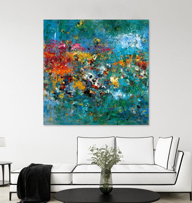 Œuvre d’art murale Giant Art « Carpe Diem 1 » 72 x 72
