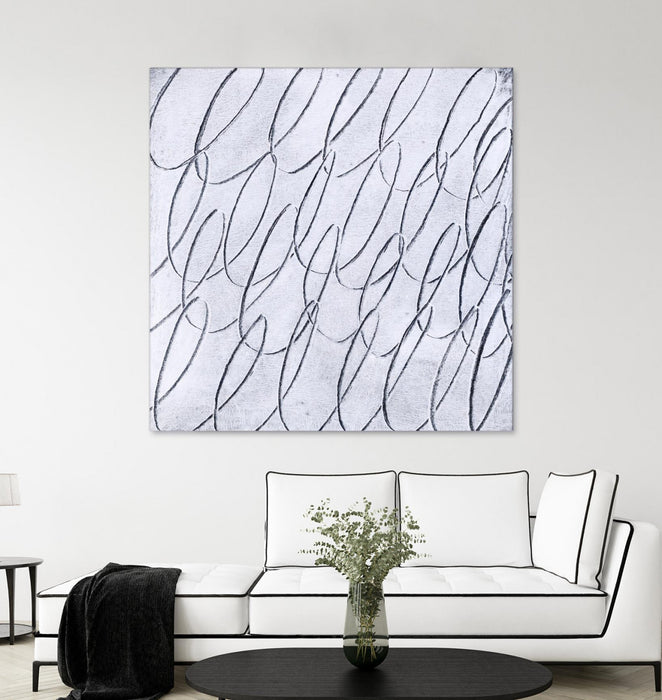Œuvre d’art murale Giant Art « Contemplating Style » 72 x 72