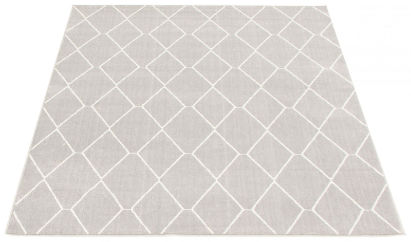 Carpette August griseblanche 6 pi 7 po x 9 pi 6 po