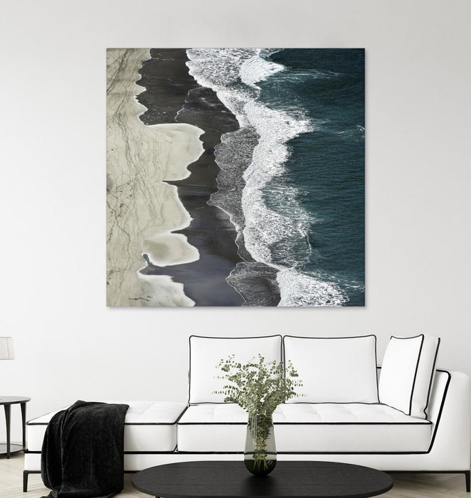 Œuvre d’art murale Giant Art « Molenaar - Running Waves » 54 x 54