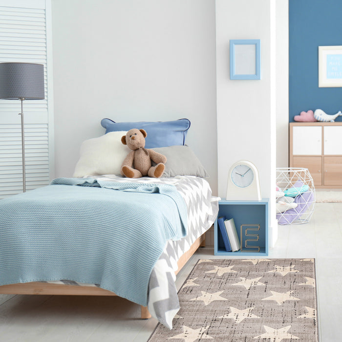 Carpette Ira gris clair 2 pi 8 po x 4 pi 11 po