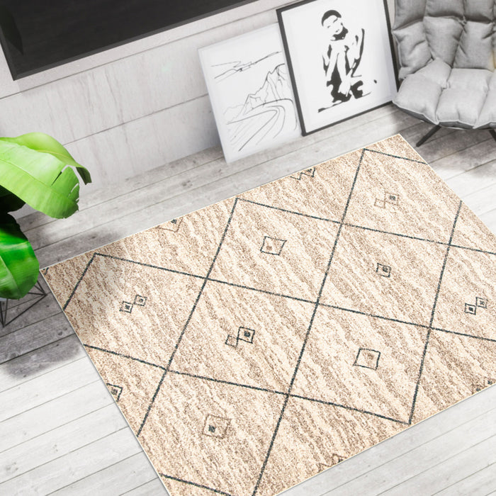 Carpette Grande ivoirebleu 7 pi 10 po x 10 pi 2 po