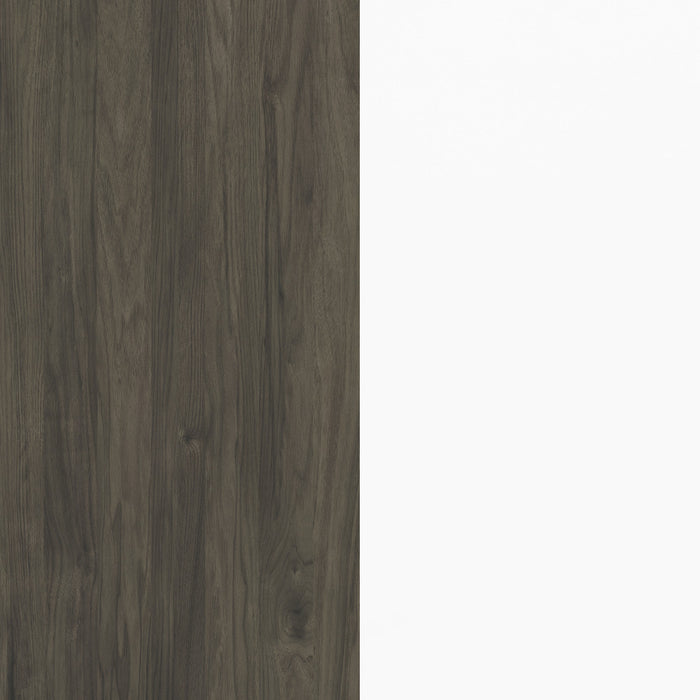 Table de nuit Nordika - blanche et grise