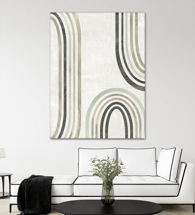 Œuvre d’art murale Giant Art « Modern Arc In Color I » 72 x 54