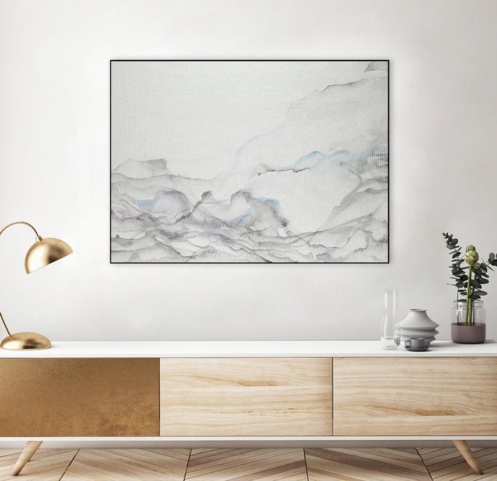 Œuvre d’art murale sur toile encadrée noire « Gentle Maturity » 32 x 24