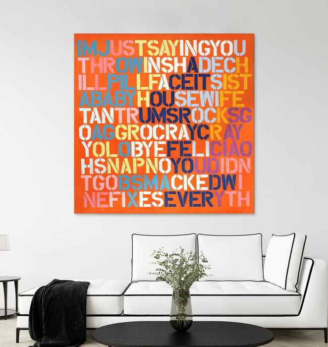 Œuvre d’art murale Giant Art « Cray Cray » 54 x 54