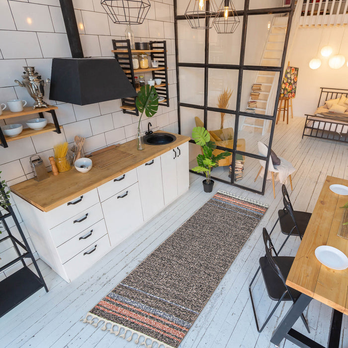  Carpette Vera Earth taupeivoire - 2 pi 7 po x 8 pi 4 po