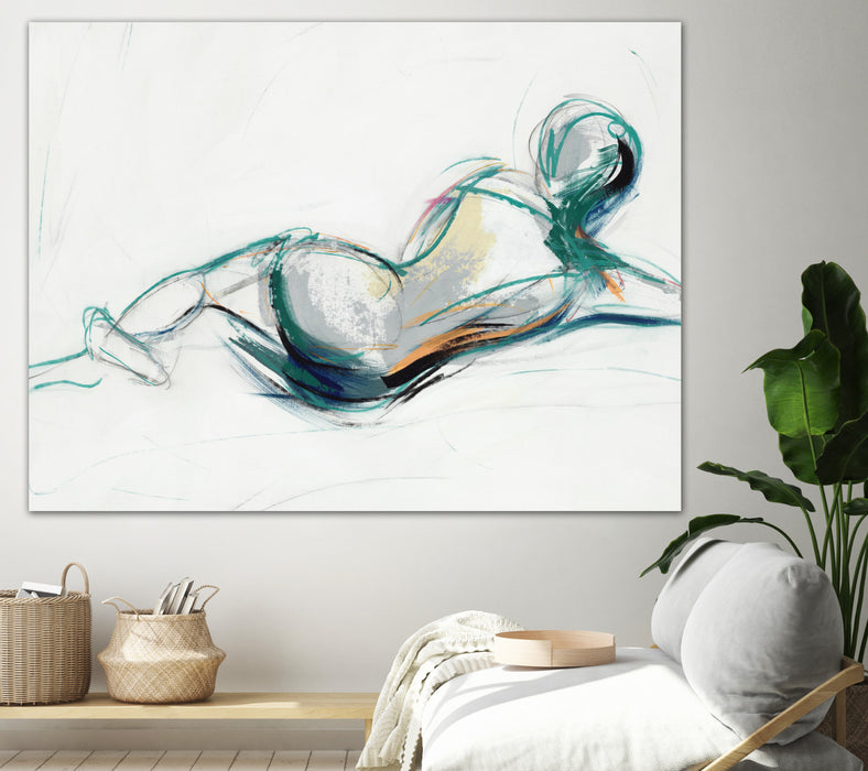 Œuvre d’art murale Giant Art « Lets Have A Talk Iv » 72 x 54
