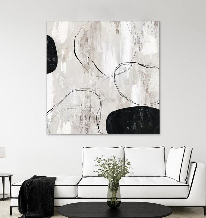 Œuvre d’art murale Giant Art « Falling Stones » 72 x 72