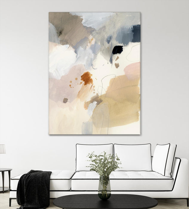 Œuvre d’art murale Giant Art « Neutral Scrawl I » 72 x 54