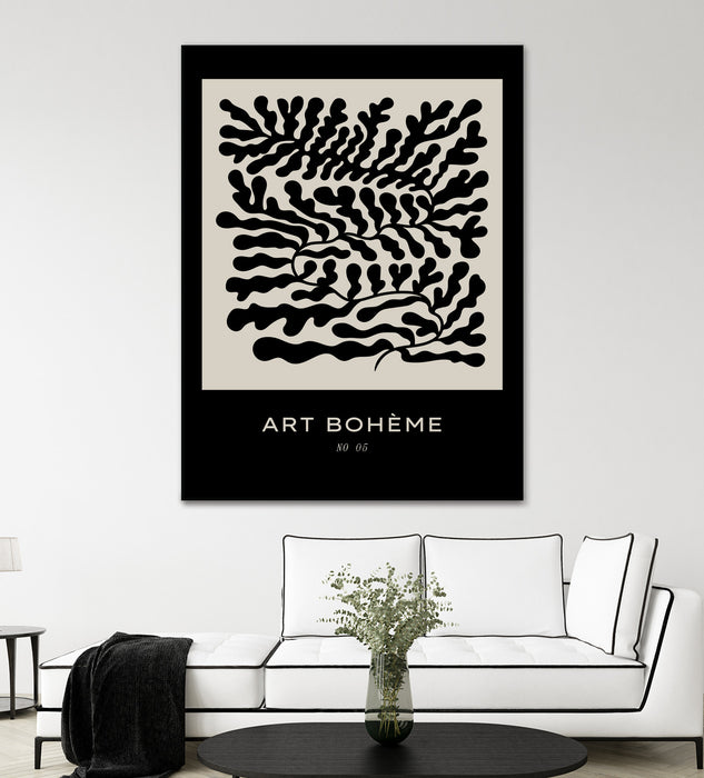 Œuvre d’art murale Giant Art « Art Boheme No 5 » 72 x 54