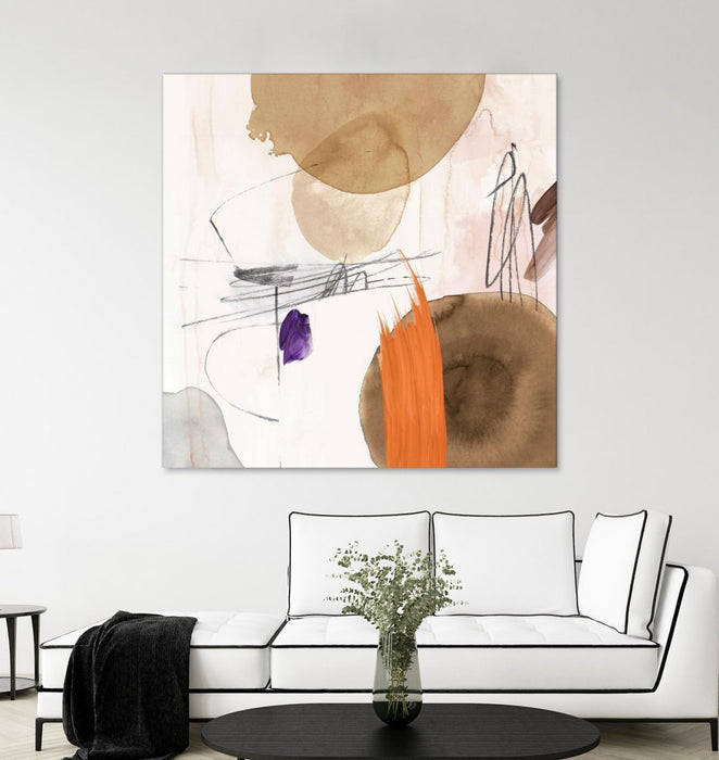 Œuvre d’art murale Giant Art « Velvet At Dusk Ii » 54 x 54