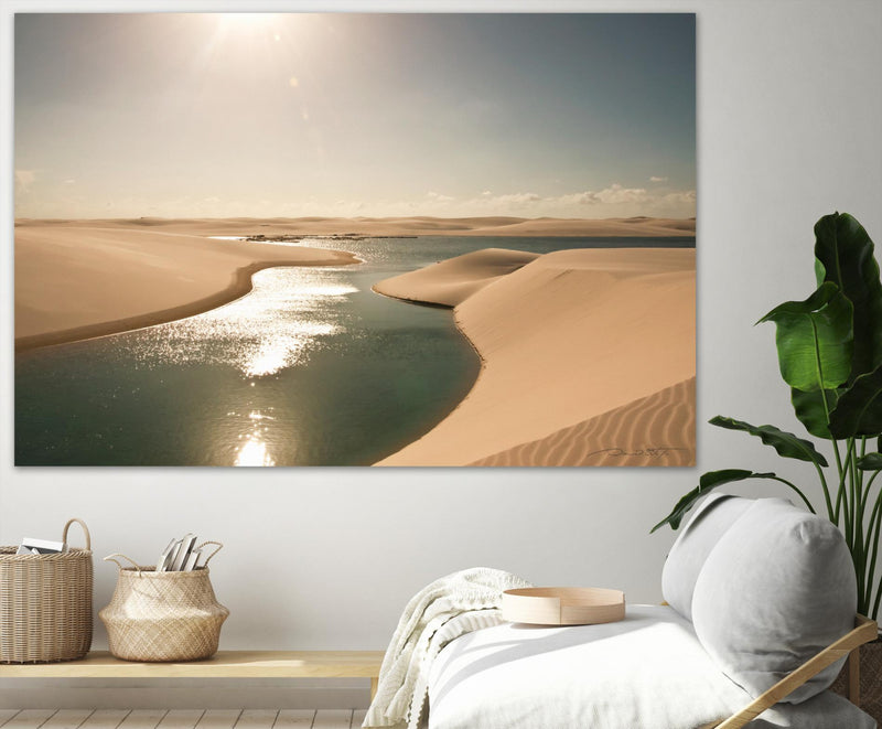 Œuvre d’art murale Giant Art « Soft Sunset » 72 x 48