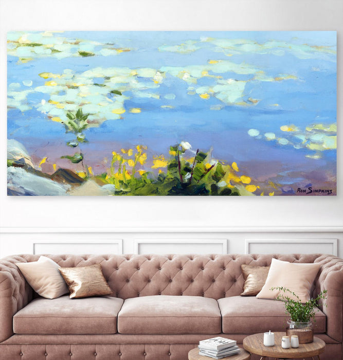 Œuvre d’art murale Giant Art « Little Lily Sunday » 72 x 36