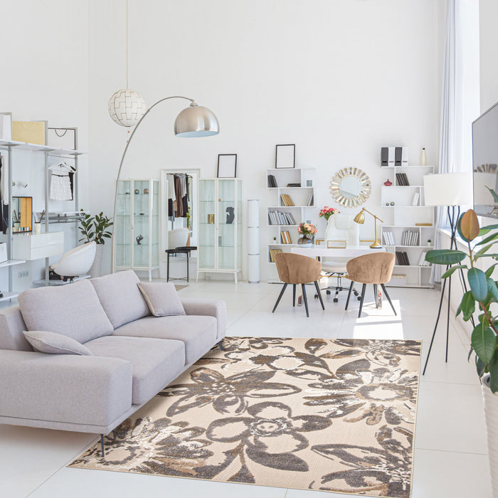 Carpette Angie ivoire - 7 pi 10 po x 10 pi 2 po