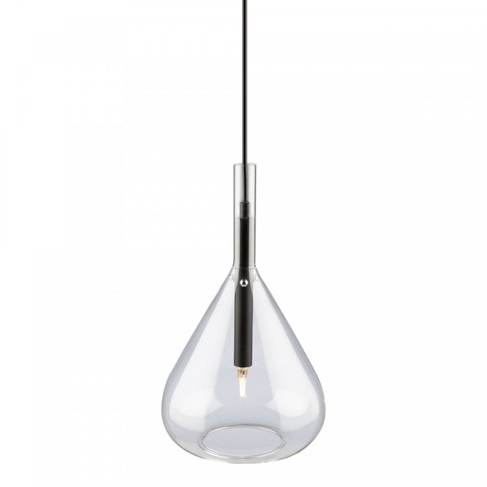 Luminaire suspendu Conic noir à 1 ampoule