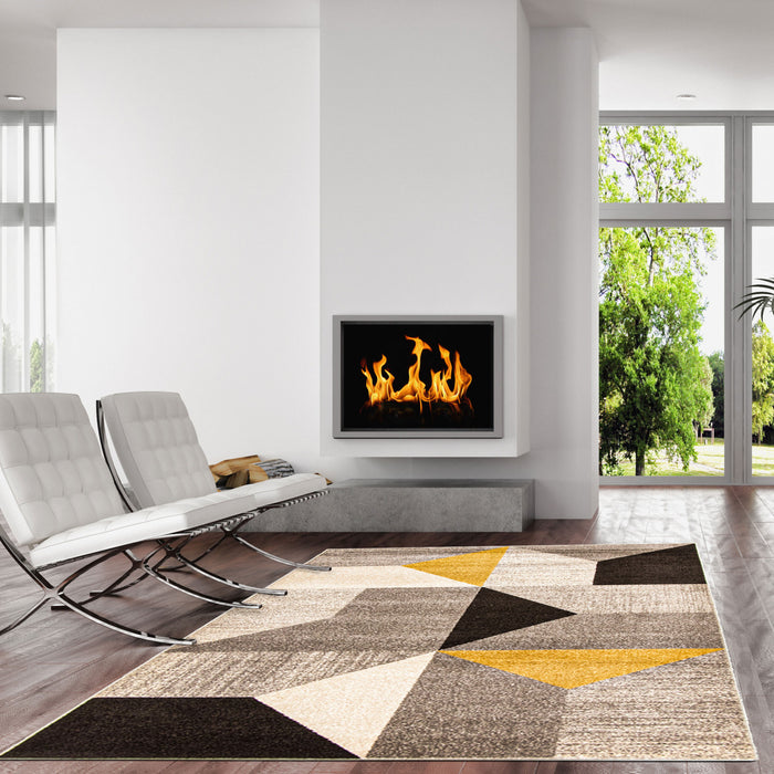Carpette Hadley grisdoré 5 pi 3 po x 7 pi 3 po