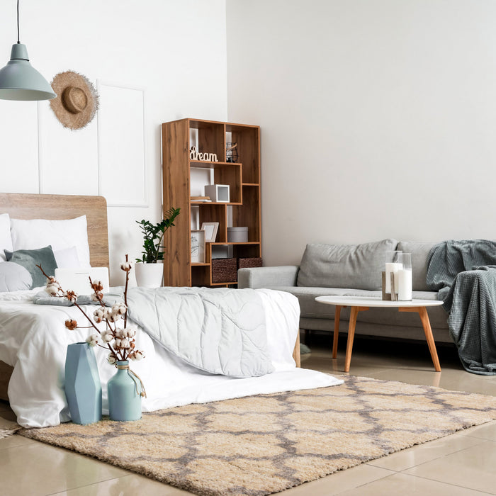  Carpette Dimity brun clair - 5 pi 3 po x 7 pi 3 po