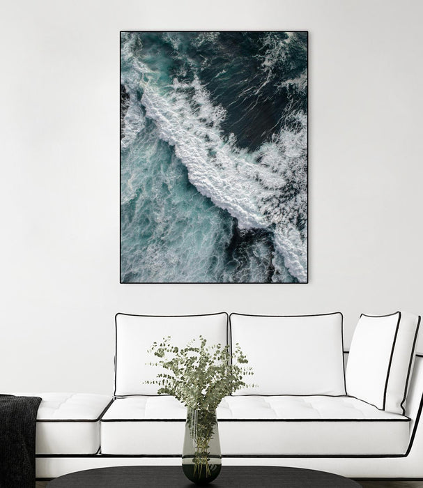 Œuvre d’art murale sur toile encadrée noire « From Above 9 » 24 x 32
