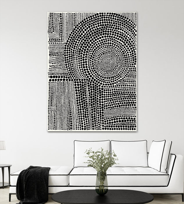 Œuvre d’art murale Giant Art « Clustered Dots B » 72 x 54
